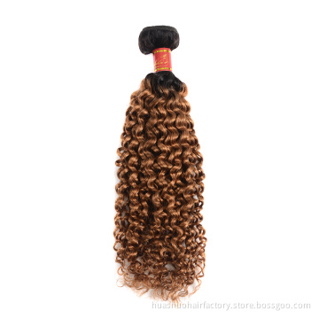 Huashuo Highest Discounts High Density Knot Bleaching 1B 30 Color Jerry Curl Indian Temple Hair